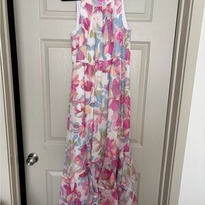 Calvin Klein Pink Floral Maxi Dress